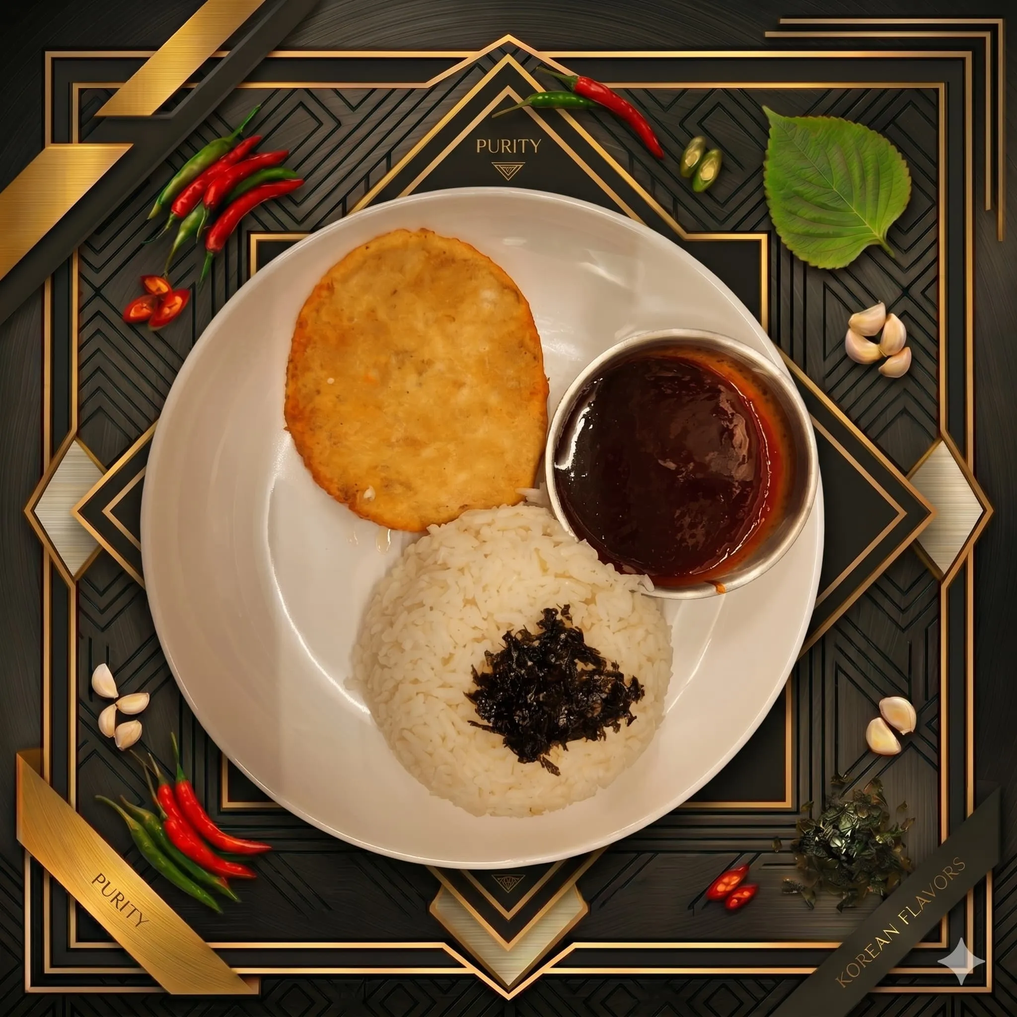 Fiery Gochujang Crispy Chicken Patty Rice
