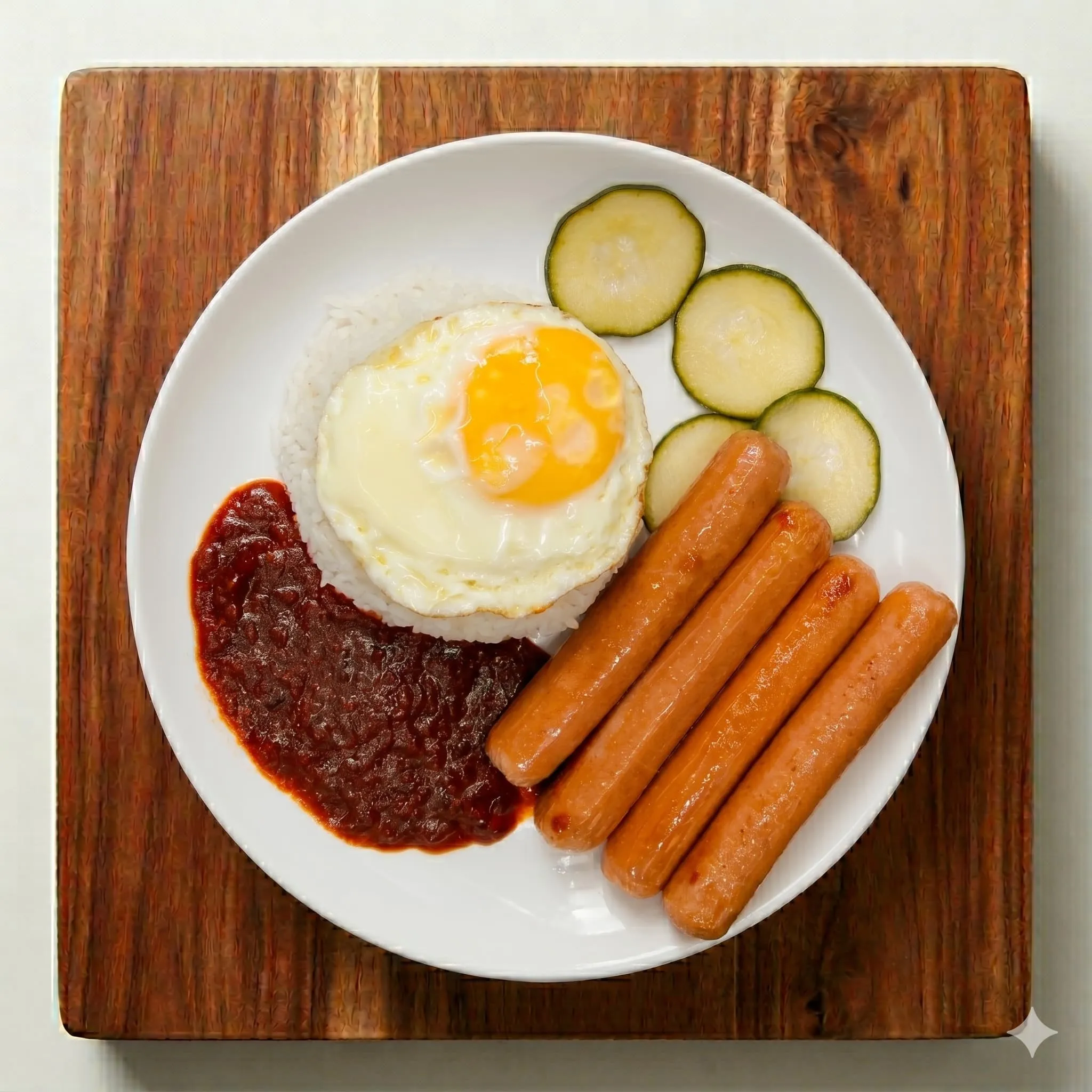 Sambal Sausage Rice